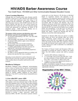 HIV/AIDS Barber Awareness Course - Florida cosmetology license