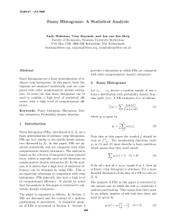 Fuzzy Histograms: A Statistical Analysis