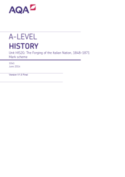 A-level History Mark scheme HIS2G