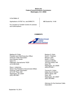 140916 ACA_ATT-DirecTV_Comments