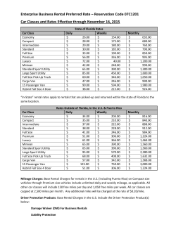 Enterprise Business Rental Preferred Rate &ndash; Reservation Code