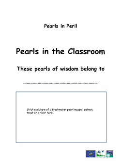 Pearls in the Classroom