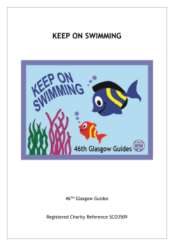 keep on swimming - Girlguiding Staffordshire