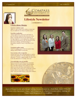 Lifestyle Newsletter - Compass Capital Management, LLC