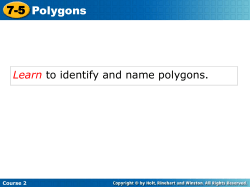 7-5 Polygons