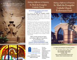 the St. Mark the Evangelist Catholic Church Endowment