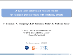 A two-layer solid/liquid mixture model for