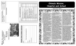 May 2010 - Chimala Missions
