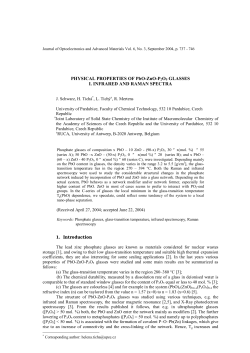 PHYSICAL PROPERTIES OF PbO-ZnO