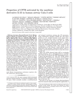 Properties of CFTR activated by the xanthine derivative X