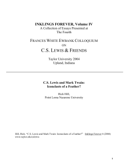 CS Lewis and Mark Twain