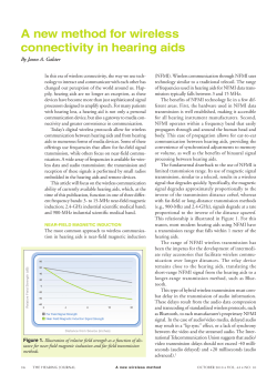 A new method for wireless connectivity in hearing aids
