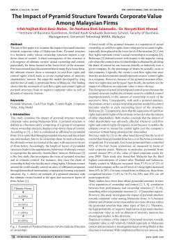 The Impact of Pyramid Structure Towards Corporate Value