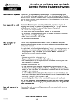 Information you need to know about your claim for