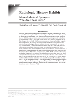Radiologic History Exhibit