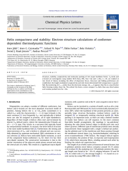 Helix compactness and stability: Electron structure