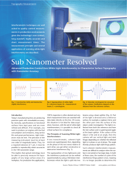 Sub Nanometer Resolved