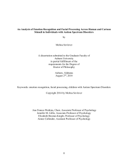 0 An Analysis of Emotion Recognition and Facial