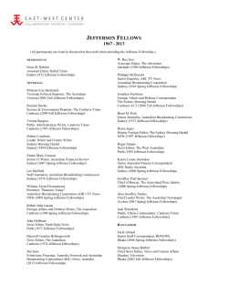 jefferson fellows - East