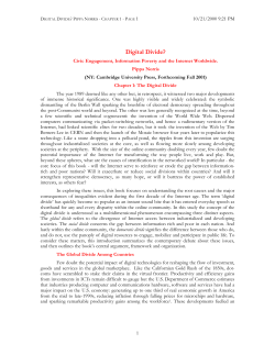 Digital Divide? - Harvard Kennedy School