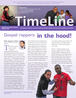 Gospel rappers in the hood! - The Lutheran Church&mdash;Missouri Synod