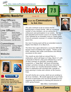 March - Gulf Harbour Yacht Club