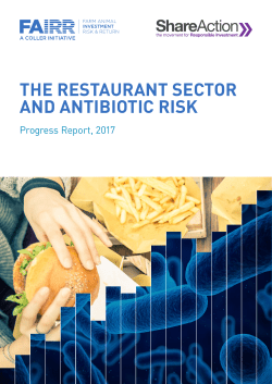 the restaurant sector and antibiotic risk