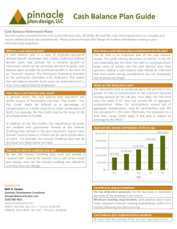 Cash Balance Plan Guide