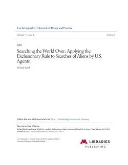 Applying the Exclusionary Rule to Searches of Aliens by US Agents