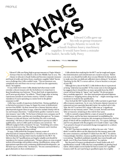 Edward Collis gave up his role as group treasurer at Virgin Atlantic