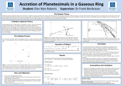 Accretion of Planetesimals in a Gaseous Ring