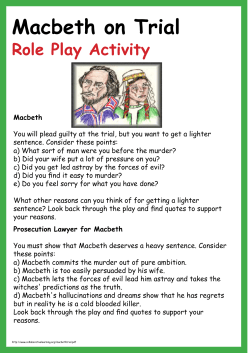Macbeth on Trial - Collaborative Learning