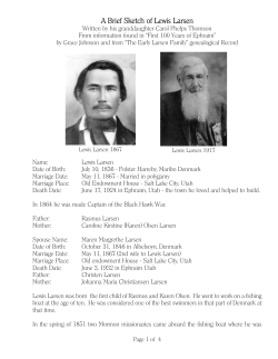 A Brief Sketch of Lewis Larsen