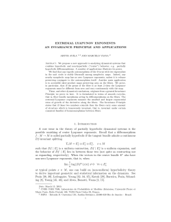 EXTREMAL LYAPUNOV EXPONENTS: AN INVARIANCE
