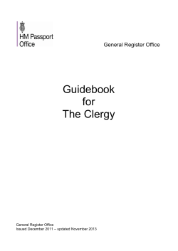 Guidebook for for The Clergy Nov13 V2