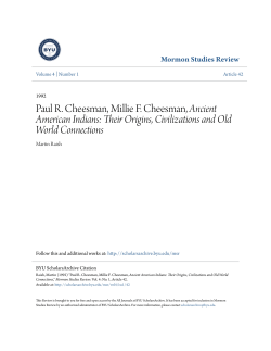 Paul R. Cheesman, Millie F. Cheesman, Ancient American Indians