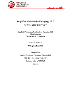 Slick Report for NRC September 9, 2016