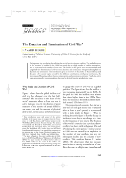 The Duration and Termination of Civil War