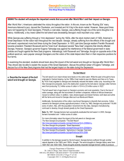 Depression and New Deal Teacher Notes