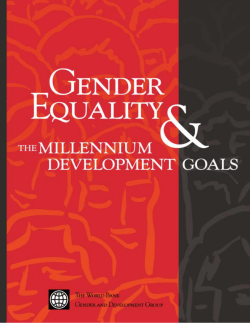Gender Equality - World Bank Group