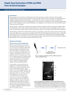 Rapid, Easy Extraction of DNA and RNA from Archival Samples