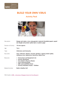 build your own virus - Medical Research Council