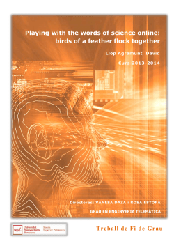 Playing with the words of science online: birds of - e