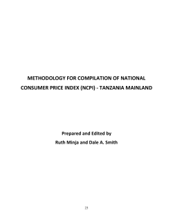 methodology for compilation of national consumer price index (ncpi)