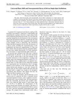 Universal Phase Shift and Nonexponential Decay of Driven Single