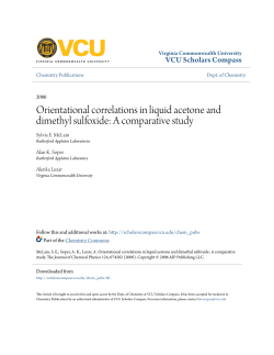 Orientational correlations in liquid acetone and dimethyl sulfoxide: A