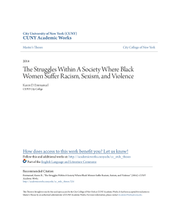 The Struggles Within A Society Where Black Women Suffer Racism