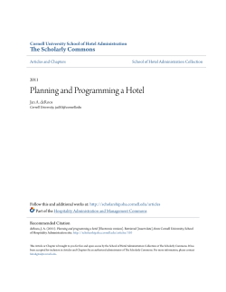 Planning and Programming a Hotel