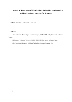 A study of the accuracy of Mass-Radius relationships for silicate