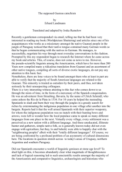 The supposed Guenoa catechism by Erhard Landmann Translated